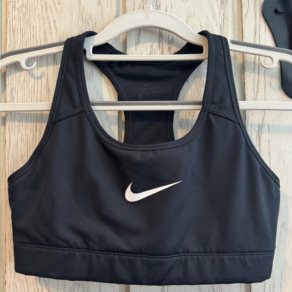 Nike Black Sports Bra with Racerback Design